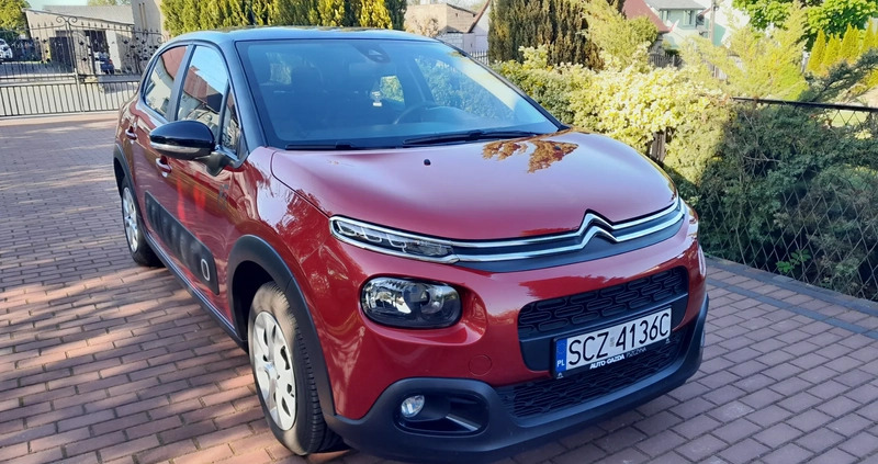 Citroen C3 cena 42900 przebieg: 30000, rok produkcji 2018 z Zelów małe 407